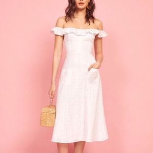 Reformation Maldives White Midi Dress - Size 0
